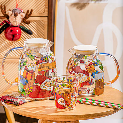 Christmas Glass Teapot Set - HGHOM