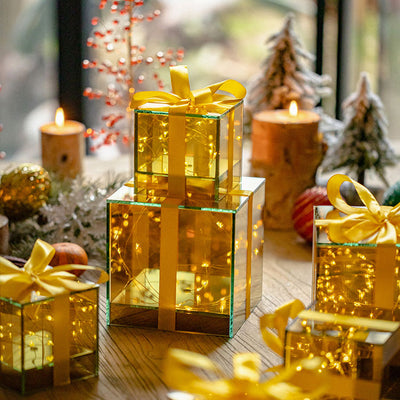 Christmas Luminous Glass Gift Box - HGHOM