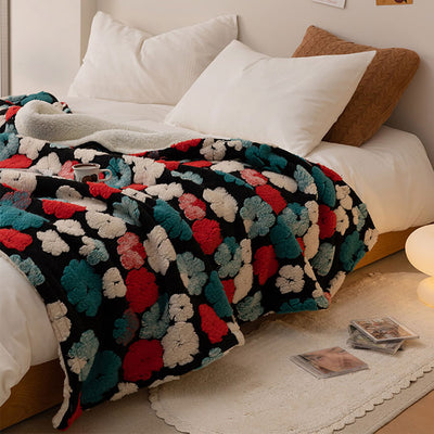 Floral Sherpa Blanket - HGHOM