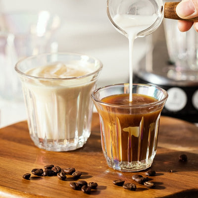 Latte Coffee Glass Cup - HGHOM