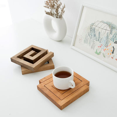 "Sweet" Wooden Heat Insulation Placemat - HGHOM