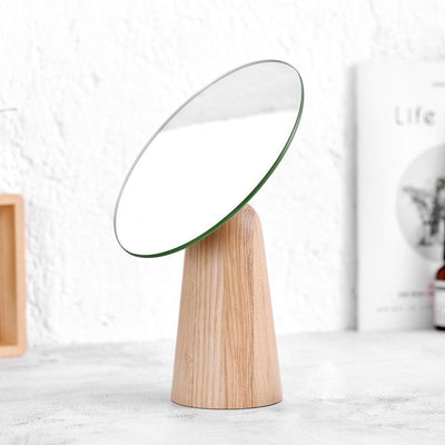 Wooden Rotating Cosmetic Mirror - HGHOM
