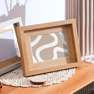 Wooden Woven Photo Frame - HGHOM
