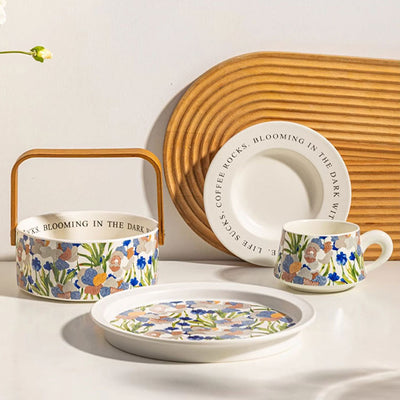 Iris Series Ceramic Tableware - HGHOM