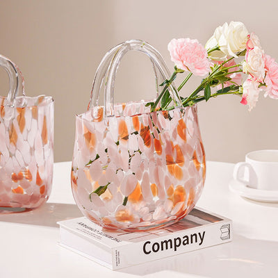 Leopard Glass Handbag Vase - HGHOM
