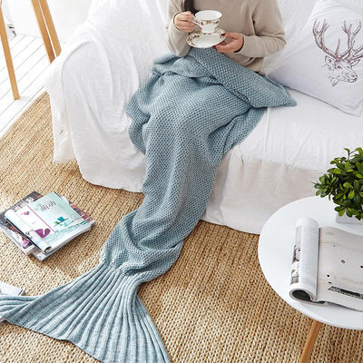 Mermaid Blanket HGHOM Gray 