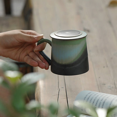 Abstract Ink Gradient Ceramic Mug - HGHOM