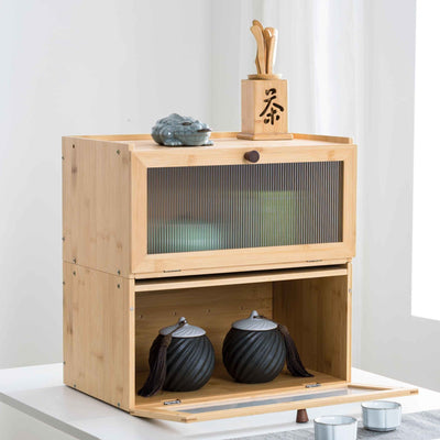 Bamboo Storage Cabinet - HGHOM