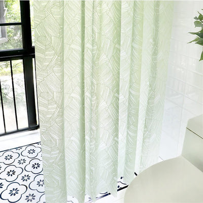 Banana Leaf Waterproof Shower Curtain - HGHOM