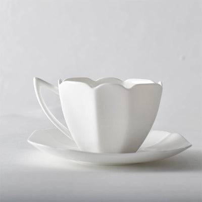 Bone China Art Black Tea Cup and Saucer - HGHOM