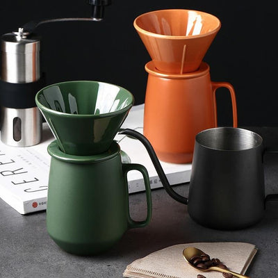 Ceramic Pour Over Coffee Maker Set - HGHOM