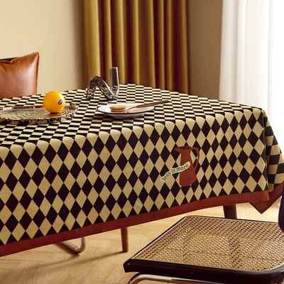 Checkerboard Pattern Tablecloth - HGHOM