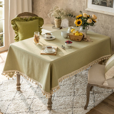 Cotton Jacquard Texture Tablecloth - HGHOM