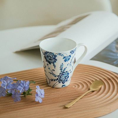 Cyan Flower Mug - HGHOM