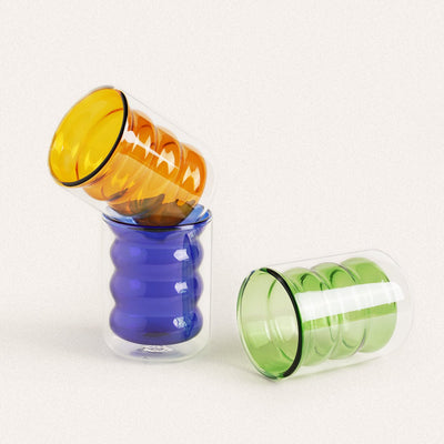 Double Threaded Glass Cup - HGHOM