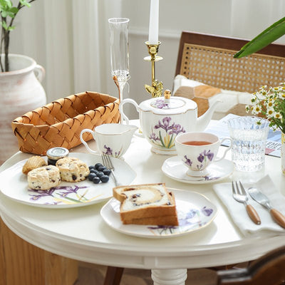 Exquisite Iris Tea Cup Set - HGHOM