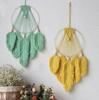 Feather Dream Catcher Wall Hanging - HGHOM