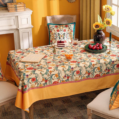 Floral Flannel Tablecloth - HGHOM