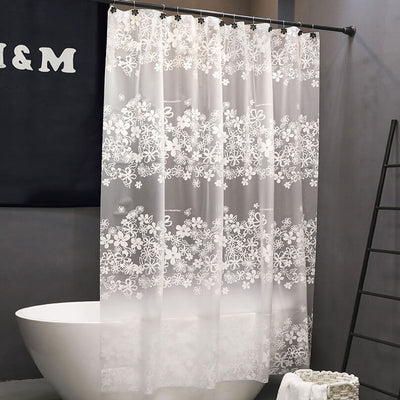 Floral Waterproof Shower Curtain - HGHOM