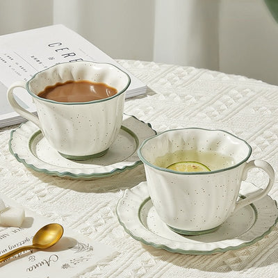 French High-end Ceramic Coffee Cup Set - HGHOM