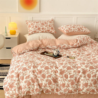 Fresh Floral Cotton Bedding Set - HGHOM
