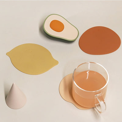 Fruit Shaped Waterproof Insulation Silicone Coaster - HGHOM
