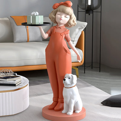 Girl with Dog Tray Ornament - HGHOM