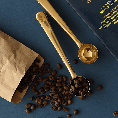 Golden Coffee Spoon Sealing Clip - HGHOM