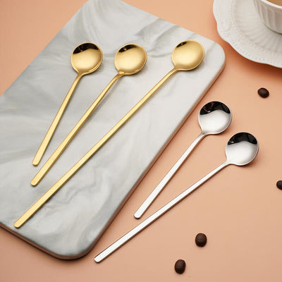 Golden Dessert Spoon (Family 20 Pcs Set) - HGHOM