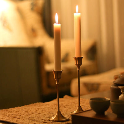 Golden Light Luxury Retro Candlestick Ornament - HGHOM