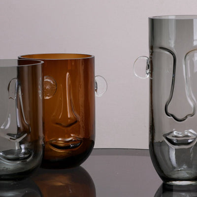 Human Face Glass Vase Ornament - HGHOM