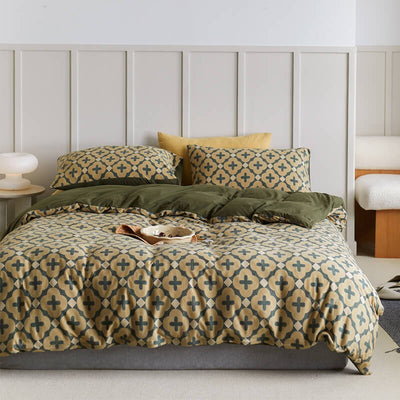 Knitted Cotton Bedding Set - HGHOM