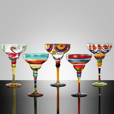 Margarita Painted Crystal Glass - HGHOM