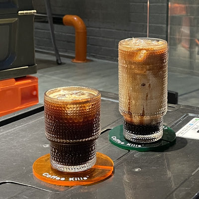 Medieval Polka Dot Glass Coffee Cup - HGHOM