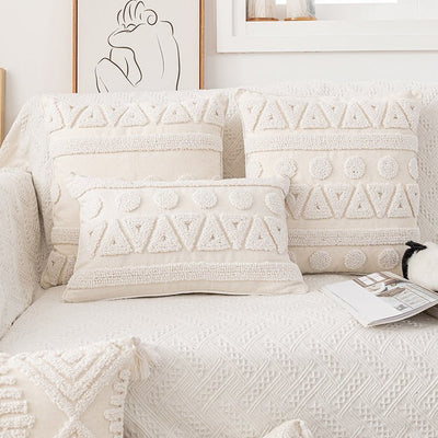 Modern minimalist tufted geometric three-dimensional pillowcase - HGHOM