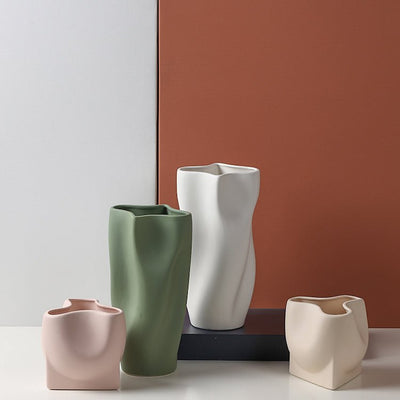 Morandi Ceramic Vase Ornament - HGHOM