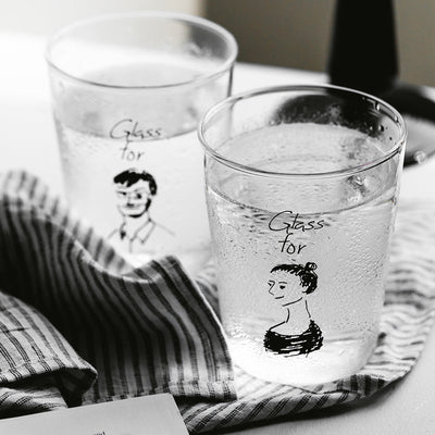 MR&MS Glass Couple Pair Cup - HGHOM