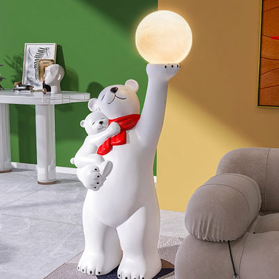 Parent-Child Polar Bear Floor Lamp - HGHOM