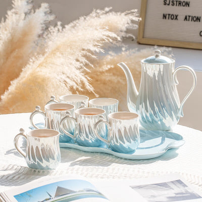 Pearl Ceramic Teapot Set - HGHOM