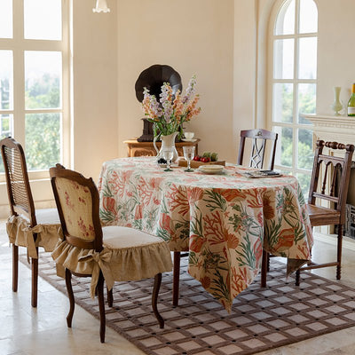 Petal Yarn-Dyed Jacquard Tablecloth - HGHOM