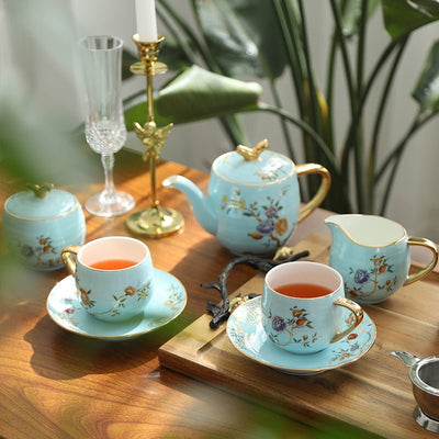 Pomegranate Garden Tea Cup Set - HGHOM