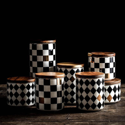 Retro Ceramic Storage Jar - HGHOM