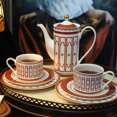 Retro Tea Coffee Cup Set - HGHOM