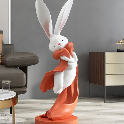 Scarf Rabbit Floor Ornament - HGHOM