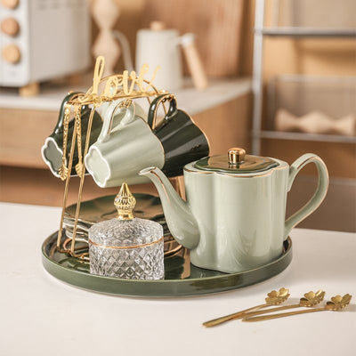 Simple ceramic afternoon tea tableware coffee cup set - HGHOM