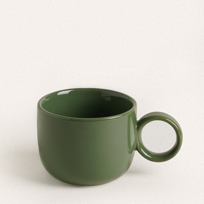 Simple Dark Green Ceramic Mug - HGHOM