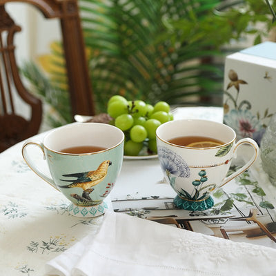 Spring Breeze Swallow Afternoon Tea Cup & Saucer - HGHOM