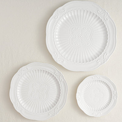 “White Carving” Dinner Plate - HGHOM